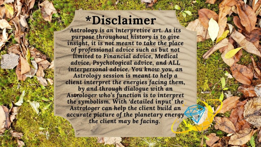 Astrology Disclaimer