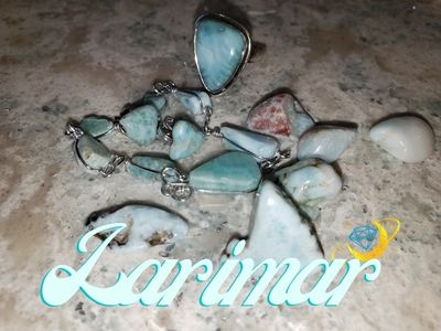 Blue Larimar stones