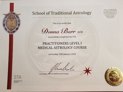Astrology Medical Certificate